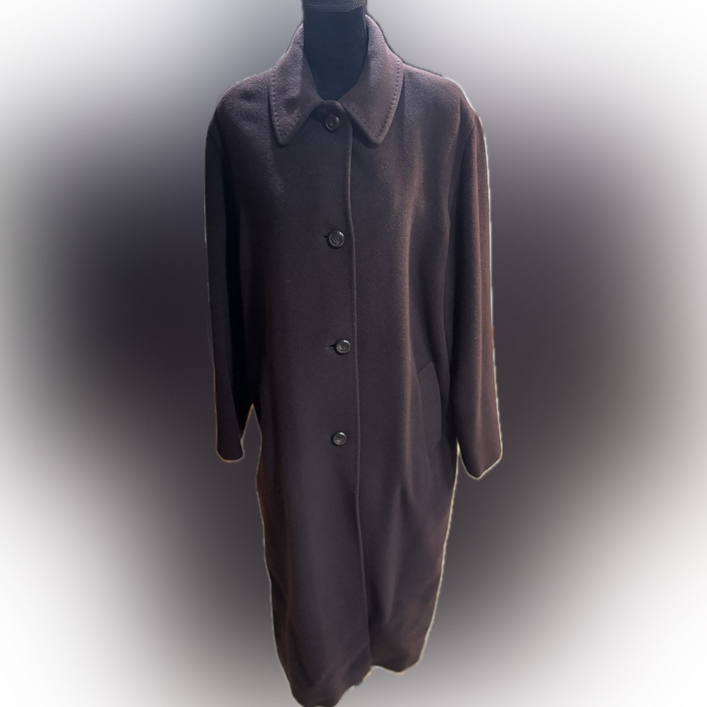 Cinza Rocca Alpaca Wool Chocolate Brown Women's Coat